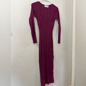 Petal and pup - NWT Mattie long sleeve maxi dress - plum - sweater - size XS